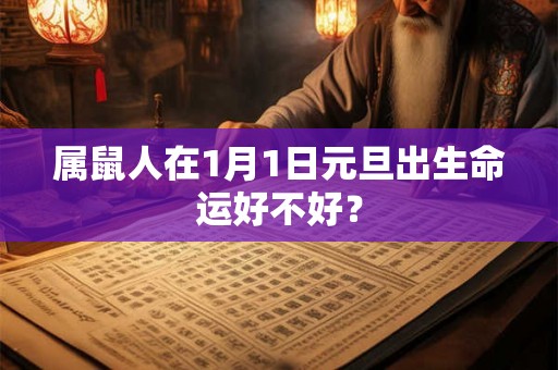属鼠人在1月1日元旦出生命运好不好？