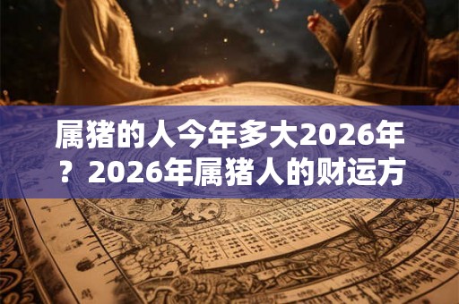 属猪的人今年多大2026年？2026年属猪人的财运方位
