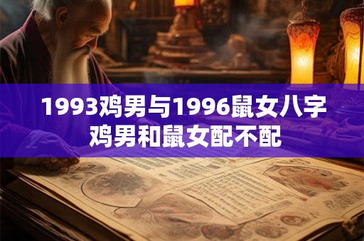 1993鸡男与1996鼠女八字 鸡男和鼠女配不配