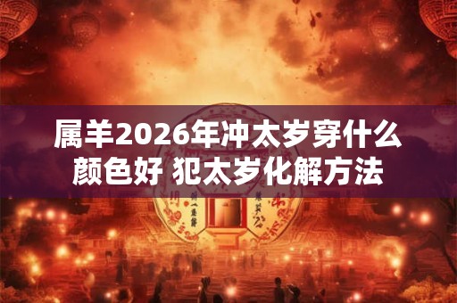 属羊2026年冲太岁穿什么颜色好 犯太岁化解方法