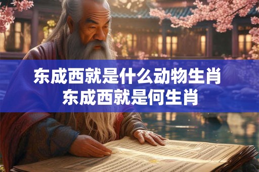 东成西就是什么动物生肖 东成西就是何生肖
