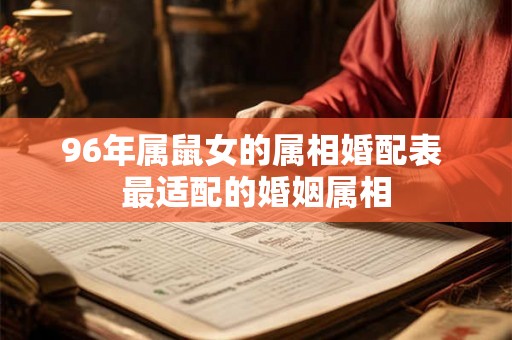96年属鼠女的属相婚配表 最适配的婚姻属相