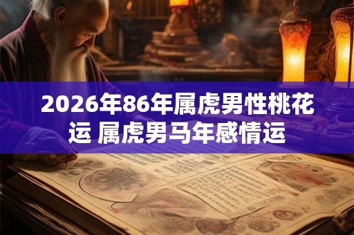 2026年86年属虎男性桃花运 属虎男马年感情运