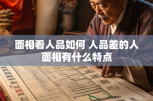 面相看人品如何 人品差的人面相有什么特点 面相看人品如何 人品差的人面相有什么特点