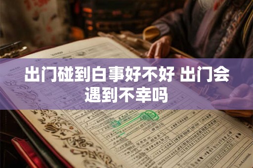 出门碰到白事好不好 出门会遇到不幸吗