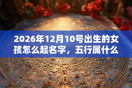 2026年12月10号出生的女孩怎么起名字，五行属什么