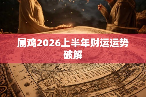 属鸡2026上半年财运运势破解 属鸡2026上半年财运运势破解