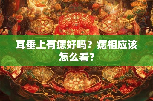 耳垂上有痣好吗？痣相应该怎么看？