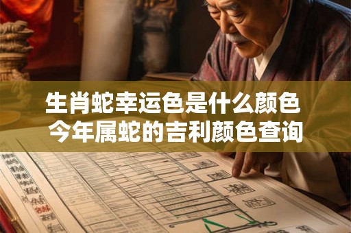 生肖蛇幸运色是什么颜色 今年属蛇的吉利颜色查询 生肖蛇幸运色是什么颜色 今年属蛇的吉利颜色查询