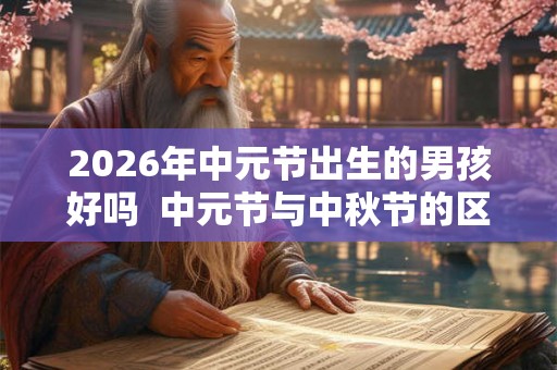 2026年中元节出生的男孩好吗  中元节与中秋节的区别