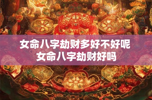 女命八字劫财多好不好呢 女命八字劫财好吗