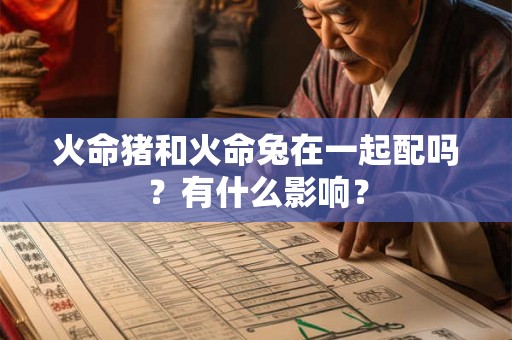 火命猪和火命兔在一起配吗？有什么影响？