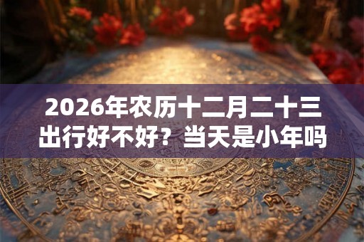 2026年农历十二月二十三出行好不好？当天是小年吗？