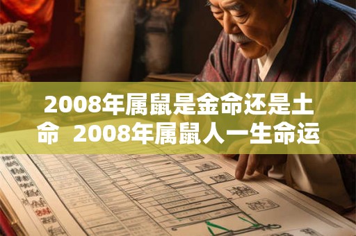 2008年属鼠是金命还是土命  2008年属鼠人一生命运
