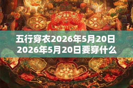 五行穿衣2026年5月20日 2026年5月20日要穿什么五行服装