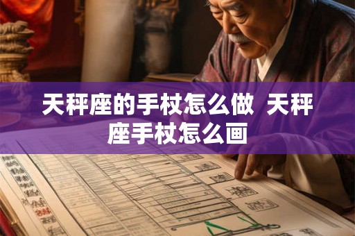 天秤座的手杖怎么做  天秤座手杖怎么画