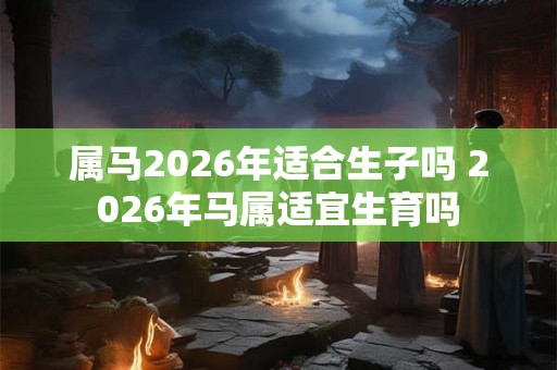 属马2026年适合生子吗 2026年马属适宜生育吗
