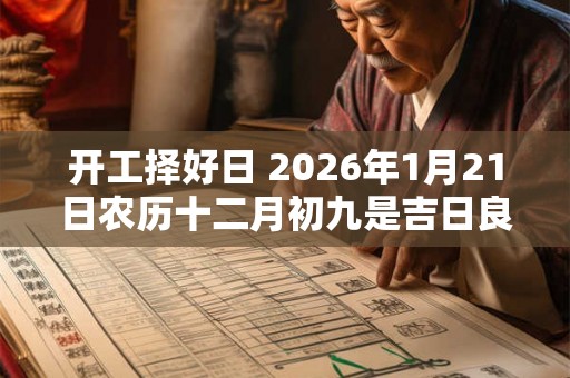 开工择好日 2026年1月21日农历十二月初九是吉日良辰吗