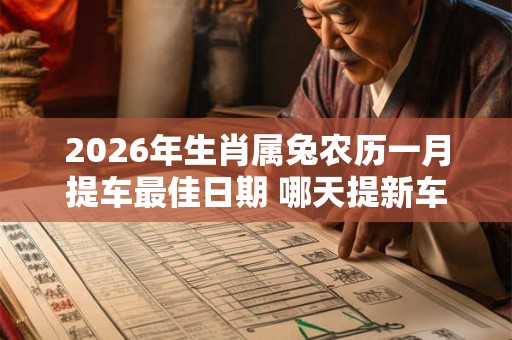 2026年生肖属兔农历一月提车最佳日期 哪天提新车吉利