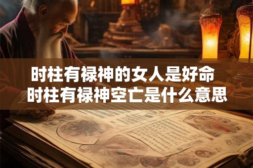时柱有禄神的女人是好命  时柱有禄神空亡是什么意思