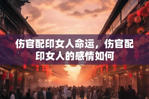 伤官配印女人命运，伤官配印女人的感情如何