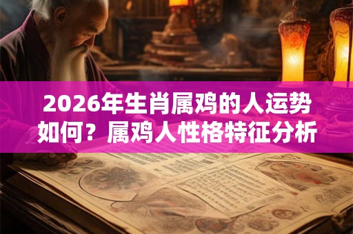 2026年生肖属鸡的人运势如何？属鸡人性格特征分析！