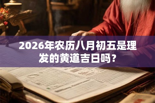 2026年农历八月初五是理发的黄道吉日吗？