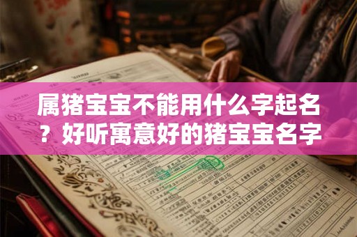属猪宝宝不能用什么字起名？好听寓意好的猪宝宝名字一览！