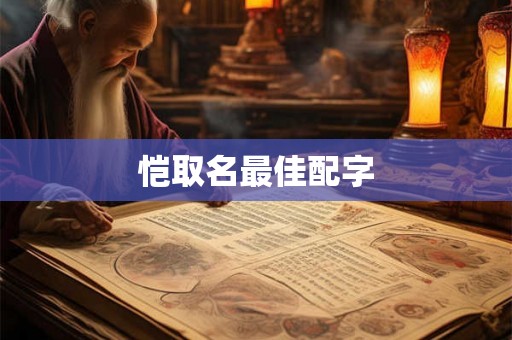恺取名最佳配字