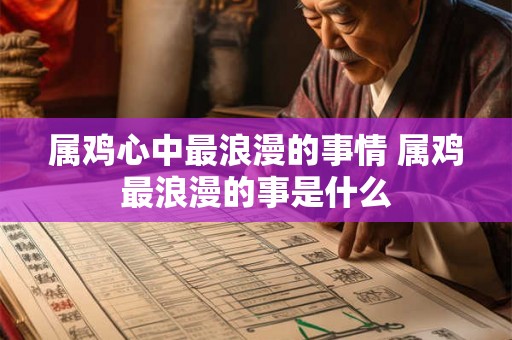 属鸡心中最浪漫的事情 属鸡最浪漫的事是什么 属鸡心中最浪漫的事情 属鸡最浪漫的事是什么