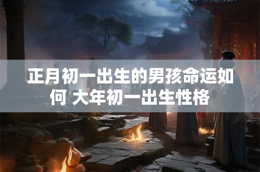 正月初一出生的男孩命运如何 大年初一出生性格