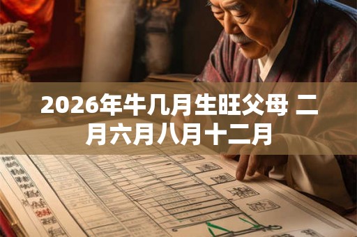2026年牛几月生旺父母 二月六月八月十二月