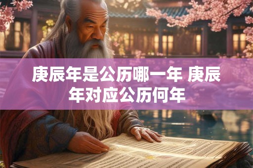 庚辰年是公历哪一年 庚辰年对应公历何年