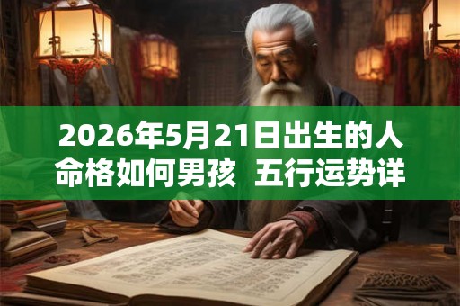 2026年5月21日出生的人命格如何男孩 五行运势详解 2026年5月21日出生的人命格如何男孩 五行运势详解