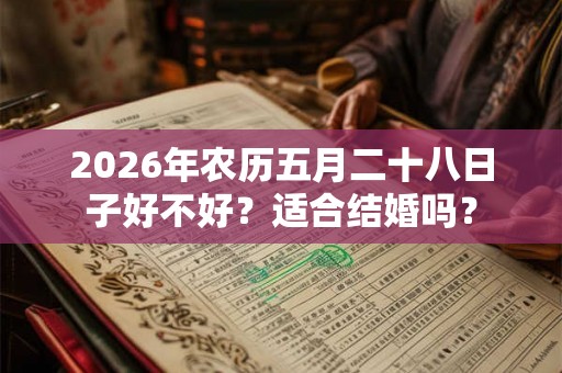 2026年农历五月二十八日子好不好？适合结婚吗？