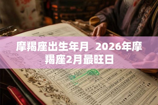 摩羯座出生年月  2026年摩羯座2月最旺日
