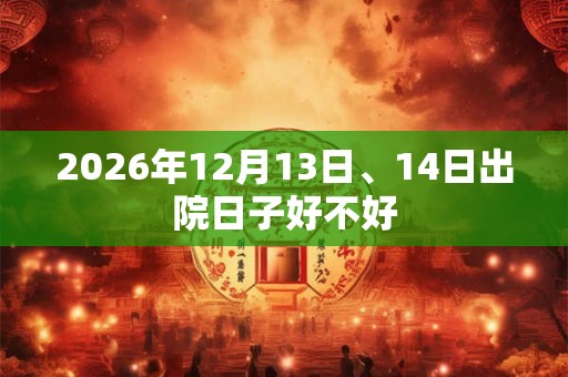2026年12月13日、14日出院日子好不好