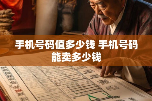 手机号码值多少钱 手机号码能卖多少钱 手机号码值多少钱 手机号码能卖多少钱