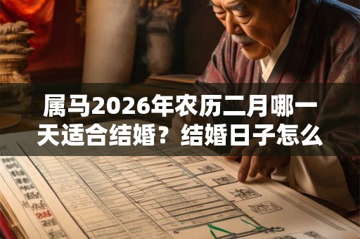 属马2026年农历二月哪一天适合结婚？结婚日子怎么选？