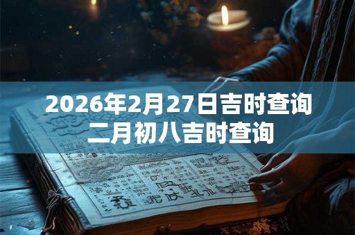 2026年2月27日吉时查询 二月初八吉时查询