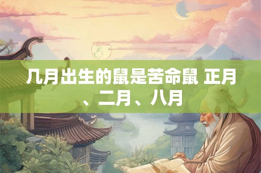 几月出生的鼠是苦命鼠 正月、二月、八月
