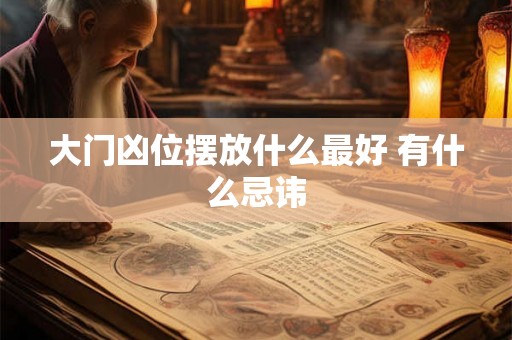 大门凶位摆放什么最好 有什么忌讳
