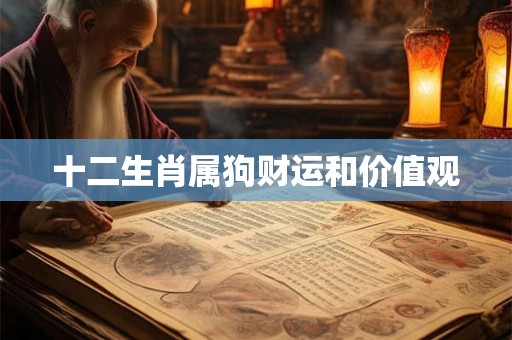 十二生肖属狗财运和价值观