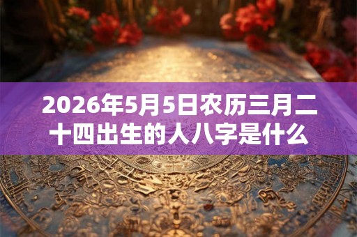 2026年5月5日农历三月二十四出生的人八字是什么