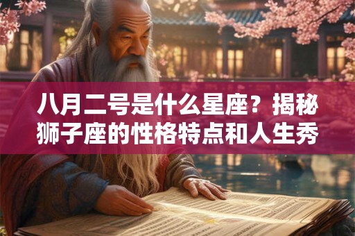 八月二号是什么星座？揭秘狮子座的性格特点和人生秀场