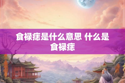 食禄痣是什么意思 什么是食禄痣