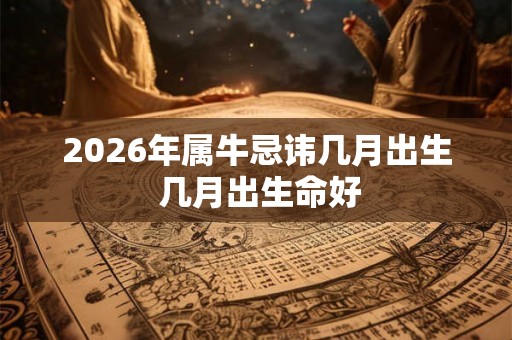 2026年属牛忌讳几月出生 几月出生命好