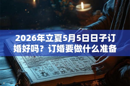 2026年立夏5月5日日子订婚好吗？订婚要做什么准备？
