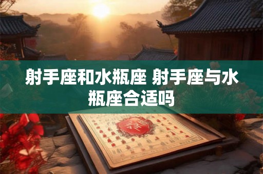 射手座和水瓶座 射手座与水瓶座合适吗