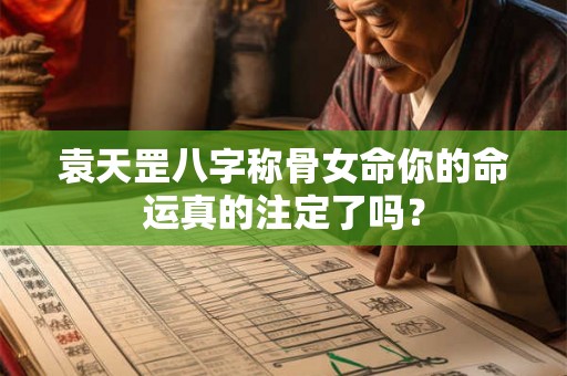 袁天罡八字称骨女命你的命运真的注定了吗？